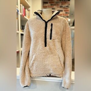 Victoria’s Secret Oversized Cozy Tan Sherpa Pullover